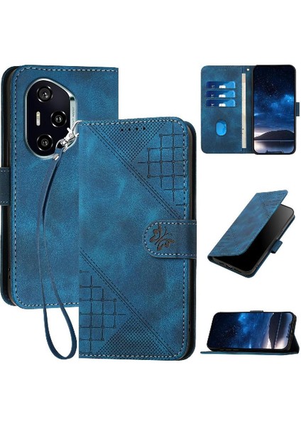 Onur Için Flip Case 400 Deri Telefon Kılıfı Kabartmalı Kelebek (Yurt Dışından)