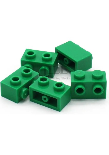 40PCS Moc Yapı Taşları 11211 Tuğla, 1x2'yi Yan Uyumlu Bir Şekilde Montajlarla Değiştirerek Değiştirilmiş Parçacıklar Inşaatı Yaratıcı Oyuncaklar Renk: Yeşil 40PCS (Yurt Dışından)