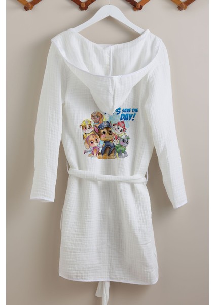 4 Kat Müslin Bornoz - Cartoon Serisi - Paw Patrol