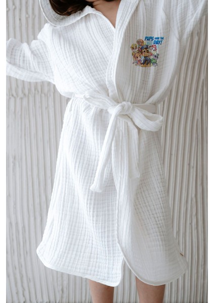 4 Kat Müslin Bornoz - Cartoon Serisi - Paw Patrol modelleri