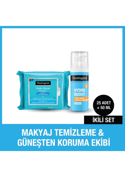 Hydro Boost Spf 50 Nemlendirici + Makyaj Temizleme Mendili