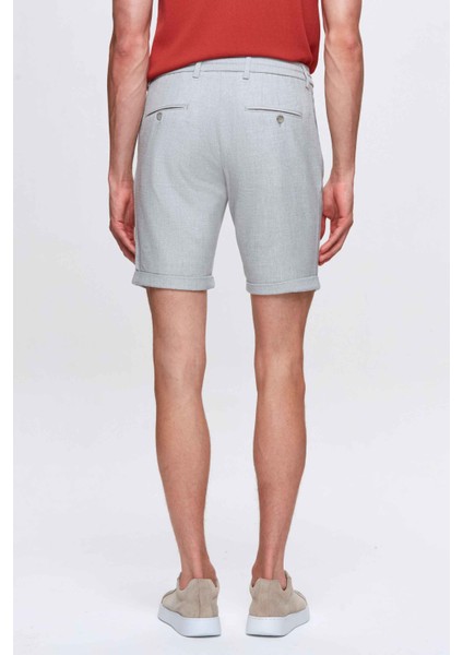 Ds Damat Bej Beli Lastikli Bağcık Detaylı Duble Paça Viskonlu Jogger Şort 0HC13ORTBT189