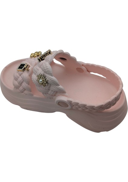 Floraflex | Kadın Eva Lastik Sandalet - Floraflex - Pudra - 38 indirimleri