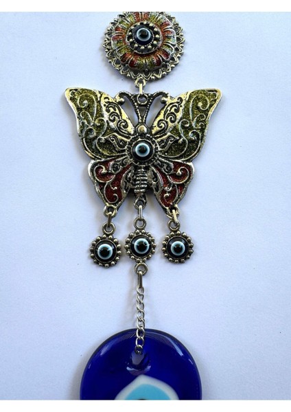 Zamak Döküm Metal Renkli Kelebek Figür Duvar Kapı Süsü ve Aksesuar fiyatları