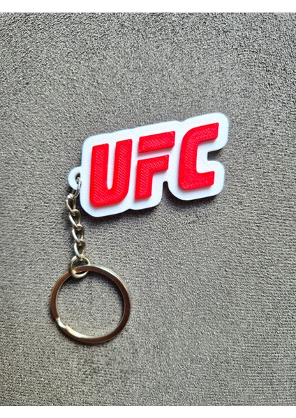 Ufc Logolu 3D Tasarım Anahtarlık