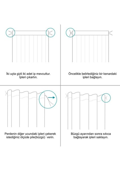 Vizon,kadife Dokulu Fon Perde,pilesiz Ekstrafor Büzgülü (Tek Kanat)