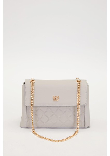 A.gri Zincir Askı Omuz Çantası