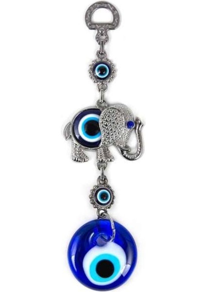 Zamak Döküm Metal Göbekli Fil Figür Duvar Kapı Süsü ve Aksesuar