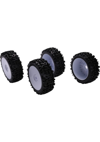 4 x 17MM Göbek Jantı ve Derin Dişli Lastik 1/8 Off-Road Rc Araba Buggy Redcat Team Losi Vrx Hpı Kyosho Hsp Hobao Carson (Yurt Dışından) modelleri