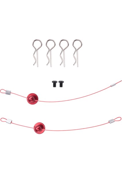 Traxxas/hsp/arram/axial Ecx 1/10 Rc Araba Yedek Parçası Kırmızı Için Vida Tutuculu 2 Adet Anti-Kayıp Gövde Kabuğu Tel Klips Pimi (Yurt Dışından) fiyatları