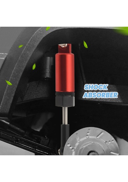 Wpl 1:16 Henglong C-14 C-24 Pickup Paletli Yarım Kamyon Rc Araba Yedek Parçaları Yükseltme Modifiye Parçaları Için 4 Adet Alaşımlı Amortisör, Kırmızı (Yurt Dışından)