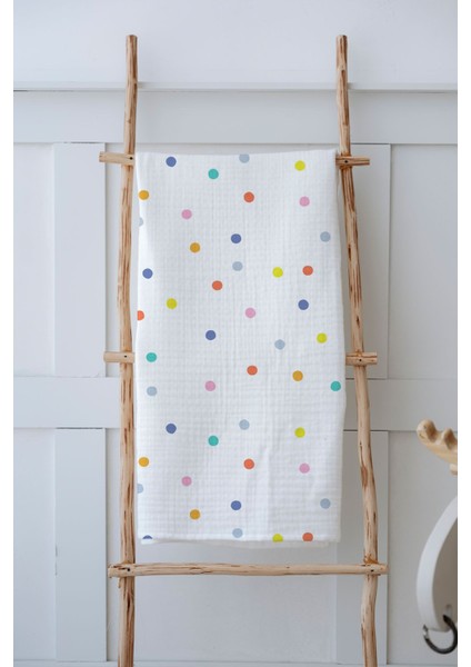 4 Kat Müslin Battaniye (100X120) - Dotty fiyatları