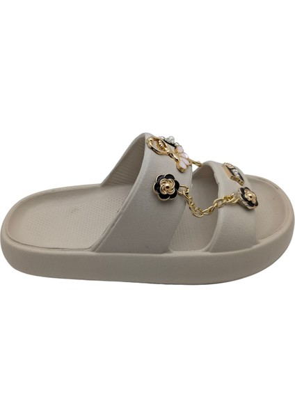 Jollysole | Kadın Eva Lastik Terlik - Jollysole - Bej - 37