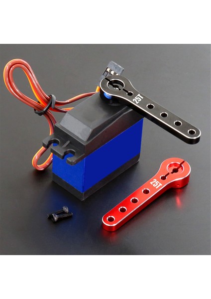 Metal 25T Direksiyon Kolu Servo Korna 1/10 Rc Paletli Eksenel SCX10 Trx4 Trx-6 Parçaları Siyah (Yurt Dışından)