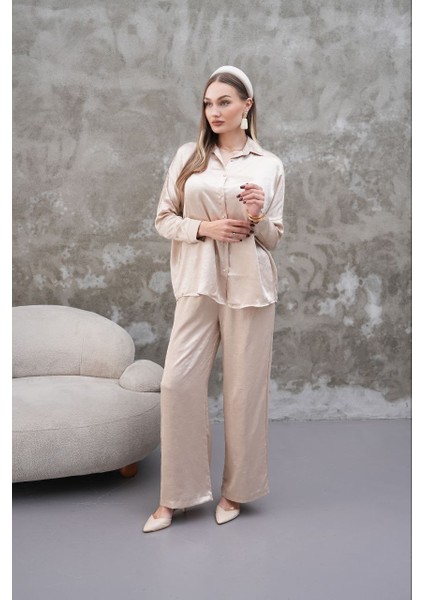 Saten Kumaş Gömlek Pantolon Takım Elbise fırsatları