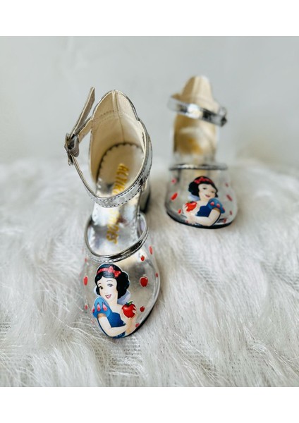 Gala Baskılı Kız Çocuk Topuklu Ayakkabı