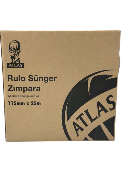Atlas Sünger Zımpara 115MM x 25M – Yüksek Performanslı Zımpara Rulosu