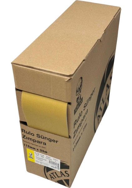 Atlas Sünger Zımpara 115MM x 25M – Yüksek Performanslı Zımpara Rulosu fiyatları