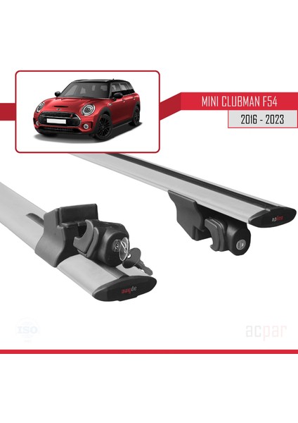 Mini Clubman 2 (F54) 2016-2023 Arası ile Uyumlu Hook Model Ara Atkı Tavan Barı Gri 2 Adet indirimleri