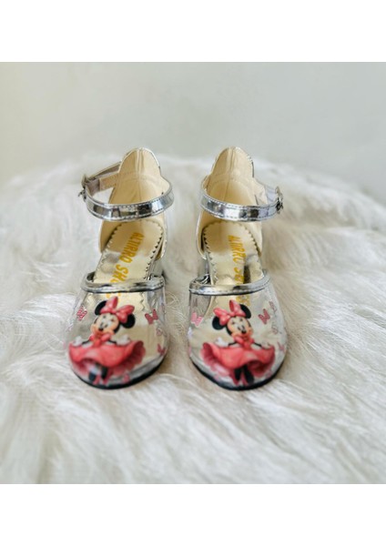 Gala Baskılı Topuklu Çocuk Ayakkabı modelleri