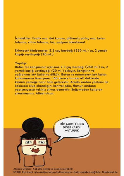 Fındıklı Kakaolu Kek Toz Karışımı fiyatları