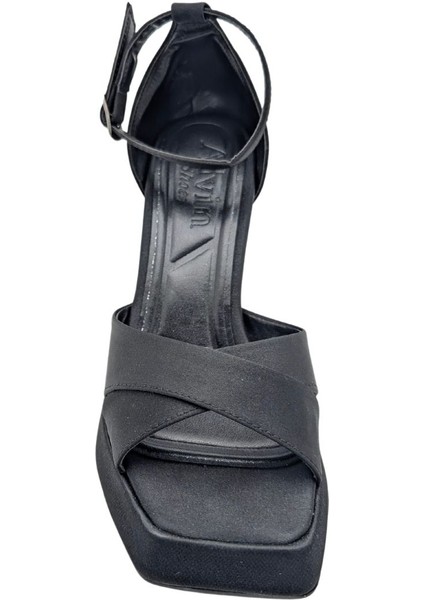 Zinnia | Kadın Abiye Platform Topuklu Ayakkabı - Zinnia - Siyah - 36 modelleri