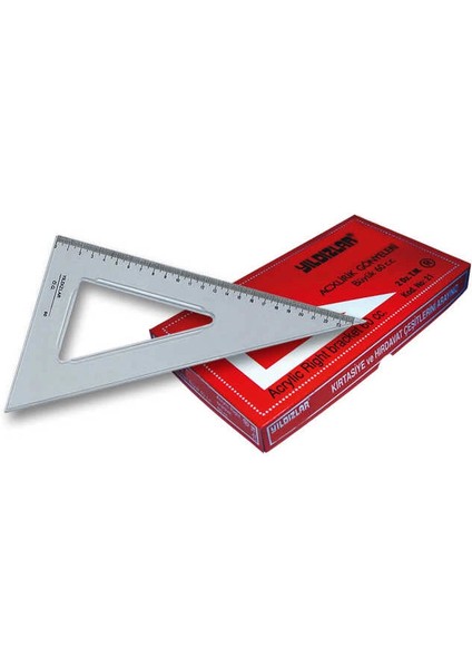 Gönye Akrilik Büyük 26 cm 60 cc fiyatları