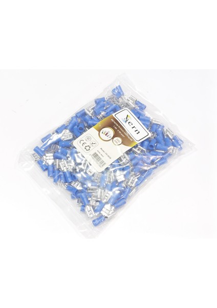 Dişi Faston Soket Kablo Ucu 0,8x6,35 1.5-2.5mm² Mavi Izoleli 200 Adet indirimleri