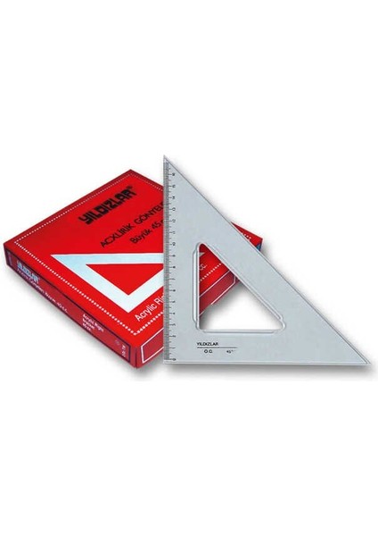 Gönye Akrilik Büyük 26 cm 45 cc
