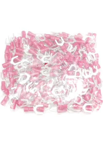 M6 Çatal Tip Izoleli Kablo Ucu 0.50-1.50MM² Kırmızı 200 Adet Bağlantı Pabucu Terminal fırsatları
