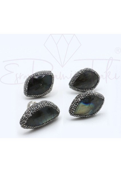 Doğal Labradorit Taş Yüzük modelleri