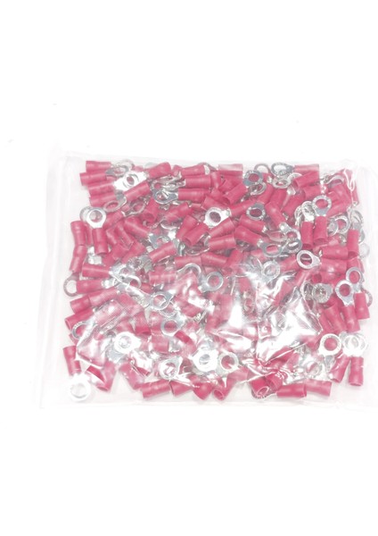M5 Yuvarlak Izoleli Kablo Ucu 0.50-1.50MM² Kırmızı 200 Adet Bağlantı Pabucu Terminal fiyatları