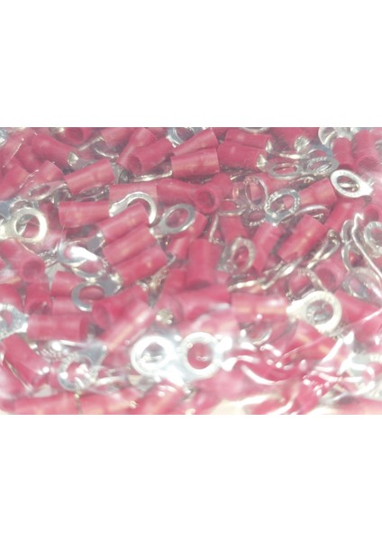 M5 Yuvarlak Izoleli Kablo Ucu 0.50-1.50MM² Kırmızı 200 Adet Bağlantı Pabucu Terminal modelleri