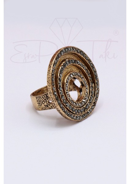 Markazit Taş Süslemeli Yüzük