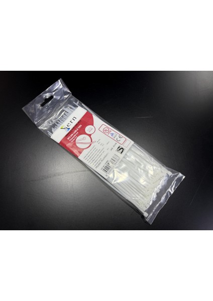 20CM Beyaz Kablo Bağı 2,5 mm Plastik Kelepçe - 100 Adet - Nylon Kablo Düzenleyici fiyatları