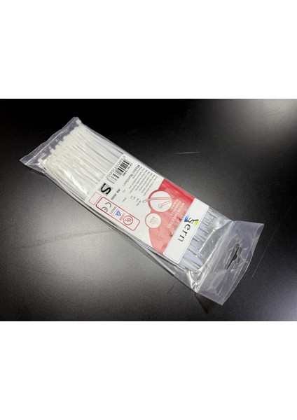20CM Beyaz Kablo Bağı 2,5 mm Plastik Kelepçe - 100 Adet - Nylon Kablo Düzenleyici indirimleri