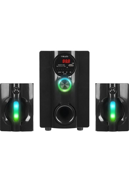 MD-95BT 2+1 20W Siyah Multimedya Fm/bt/sd/usb Speaker Hoparlör fiyatları