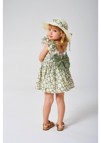 Yigit Butik Papatya Desenli Kız Çocuk Elbise modelleri