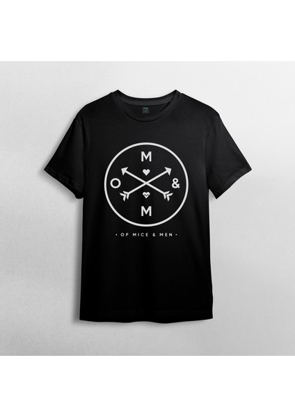Of Mice And Men Unisex %100 Pamuklu Bisiklet Yaka T-Shirt Model 1