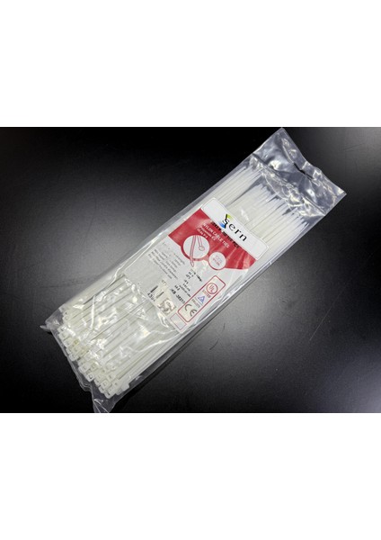 25CM Beyaz Kablo Bağı 3,6mm Plastik Kelepçe - 100 Adet - Nylon Kablo Düzenleyici fiyatları