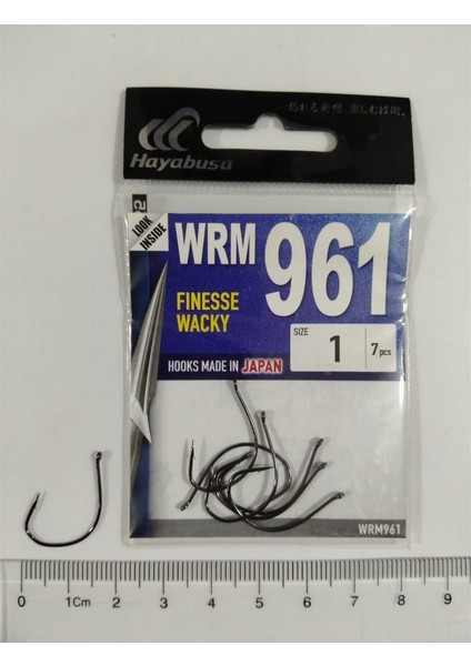 WRM961 Fınesse Wacky Black Nickel Olta Iğnesi 7' Li Paket No : 1