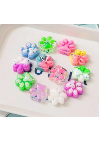 3 Adet Mini Kedi Patisi-Yapışabilen Sukuşi - Squishy Pati- Muhteşem Hisli Pati -3 cm Stress Oyuncak