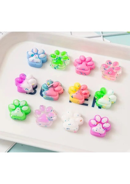 3 Adet Mini Kedi Patisi-Yapışabilen Sukuşi - Squishy Pati- Muhteşem Hisli Pati -3 cm Stress Oyuncak