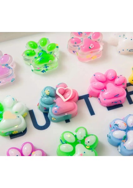 3 Adet Mini Kedi Patisi-Yapışabilen Sukuşi - Squishy Pati- Muhteşem Hisli Pati -3 cm Stress Oyuncak