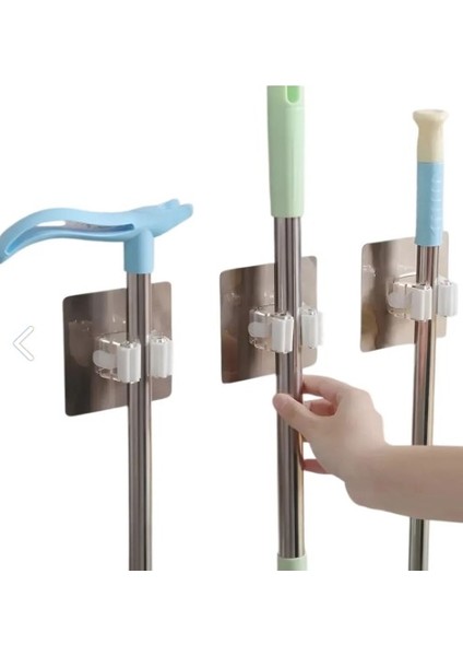 - Sihirli Mop Askısı -Gold-3'lü Askı