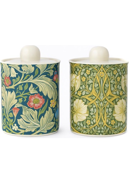 Lucky Art Sylva New Bone China Porselen 2li Kavanoz SETI-18CM