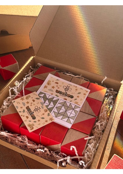 Ahşap Geometrik Küp Puzzle | Montessori Zeka Oyuncağı | 3+ Yaş | Eğitici Ahşap Küpler | En-71 Sertifikalı Boyalar modelleri