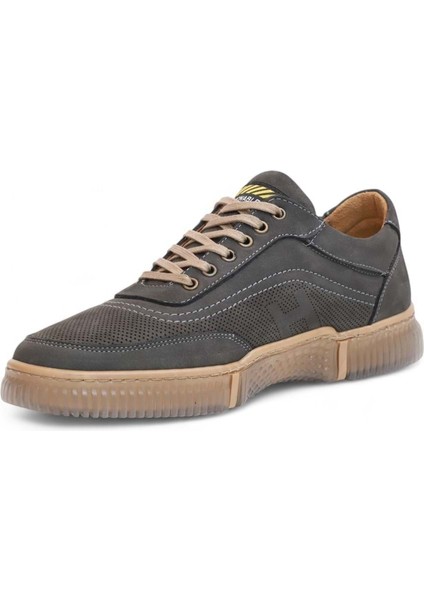 2179-LUISFIGO Hakiki Deri Üst Kalite Anatomik Tabanlı Erkek Günlük Sneakers Ayakkabı - NKT02179-FÜME-43 modelleri