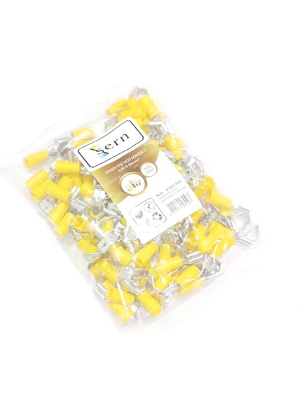 Izoleli Erkek/dişi Geri Dönüşüm Terminali 0,8x6,35 4-6mm² Sarı 100 Adet fiyatları