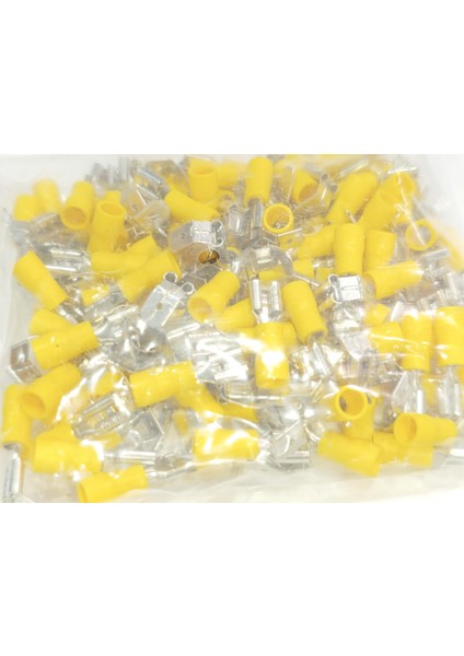 Izoleli Erkek/dişi Geri Dönüşüm Terminali 0,8x6,35 4-6mm² Sarı 100 Adet modelleri